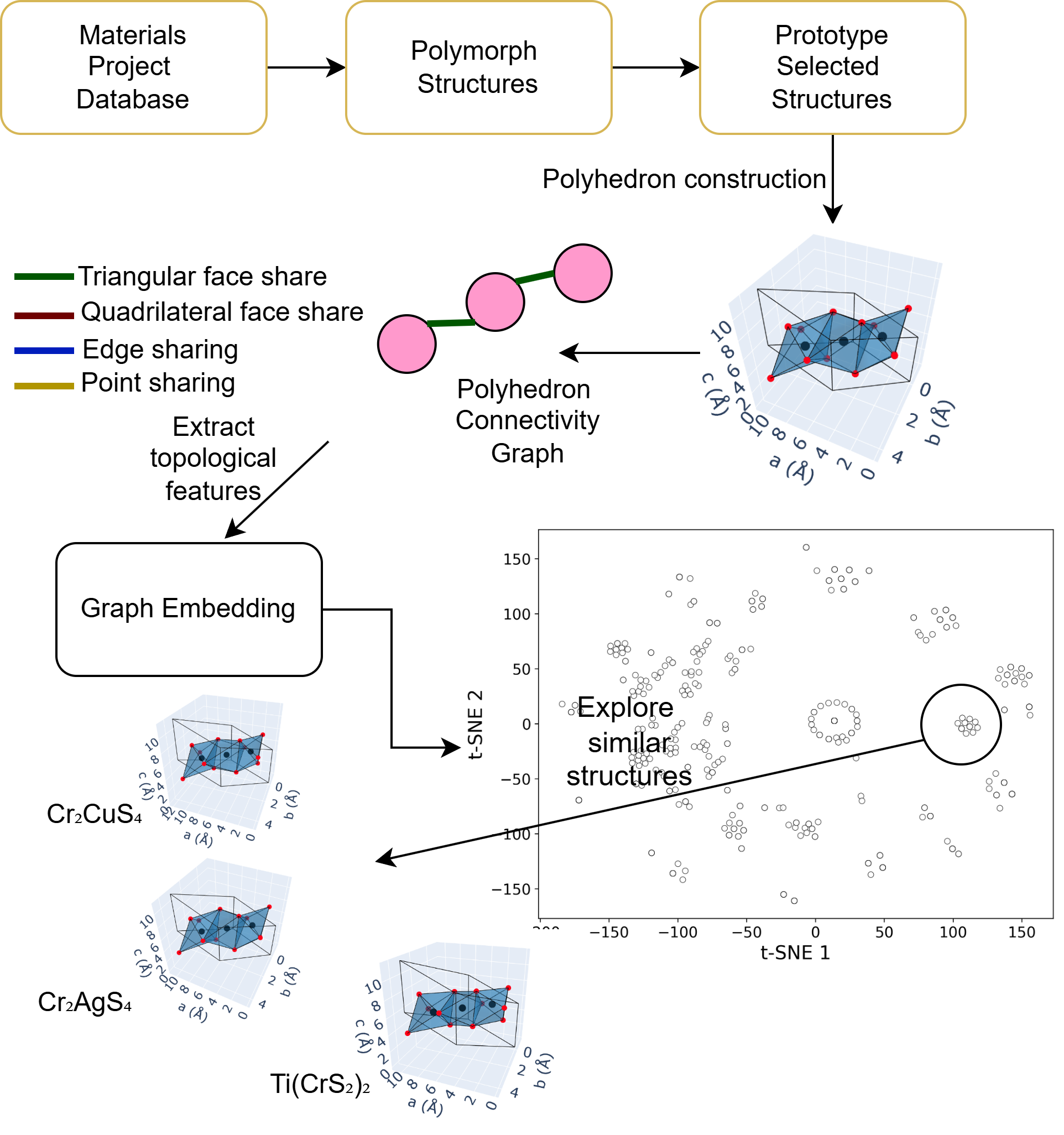 Polyhedron topology based mapping visualization